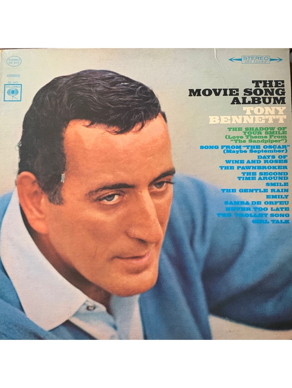 Tony Bennett Movie Song Album Columbia Stereo Vinyl LP Record Album